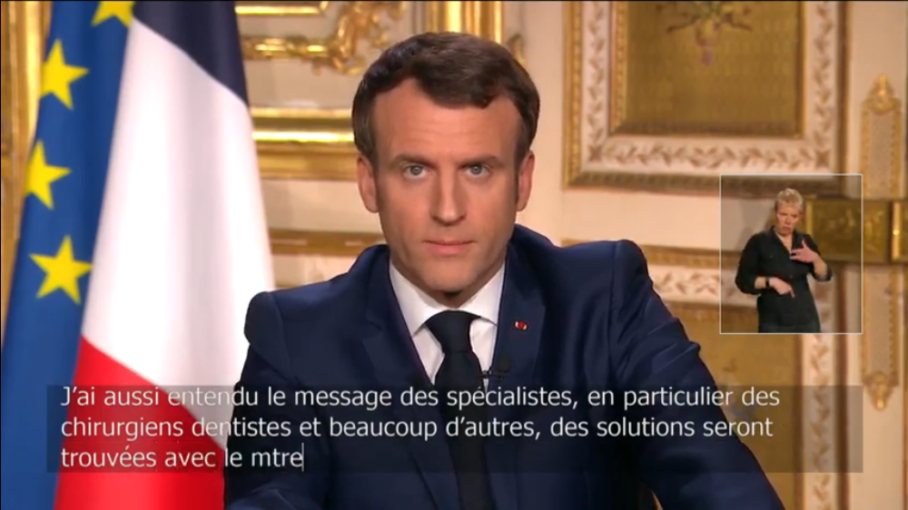 Emmanuel Macron allocution 16 mars 2020