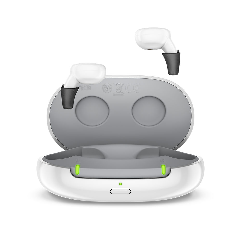 Active IX Charger_Front_Open_with_HA_LED_On_Shadow_Signia