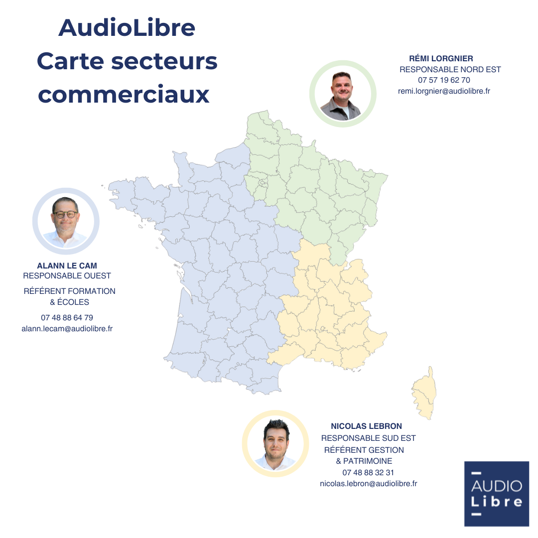 AudioLibre Carte secteurs commerciaux Nov 25