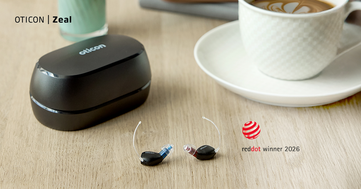 Oticon Zeal remporte un Red Dot Award Design